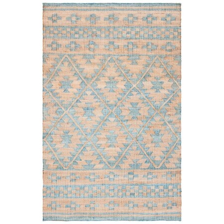 Safavieh 4 x 6 ft. Kilim Flat Weave Rectangle Area Rug Blue & Natural KLM757M-4